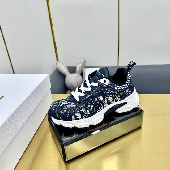 Christian Dior CD Printed Thick Sole Casual Shoes with Breathable Mesh Upper