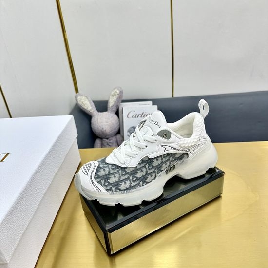 Christian Dior CD Printed Thick Sole Casual Shoes with Breathable Mesh Upper