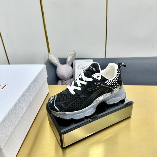 Christian Dior CD Printed Thick Sole Casual Shoes with Breathable Mesh Upper
