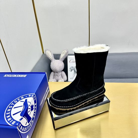 Kenzo Thick Sole Suede Snow Boots Warm Lining Easy Slip On
