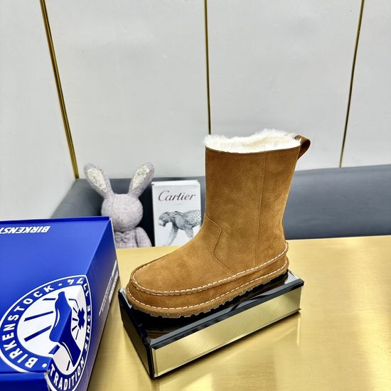 Kenzo Thick Sole Suede Snow Boots Warm Lining Easy Slip On