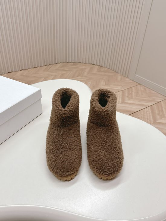 Prada Wool Lined Comfortable Fashion Ankle Boots Soft Sole