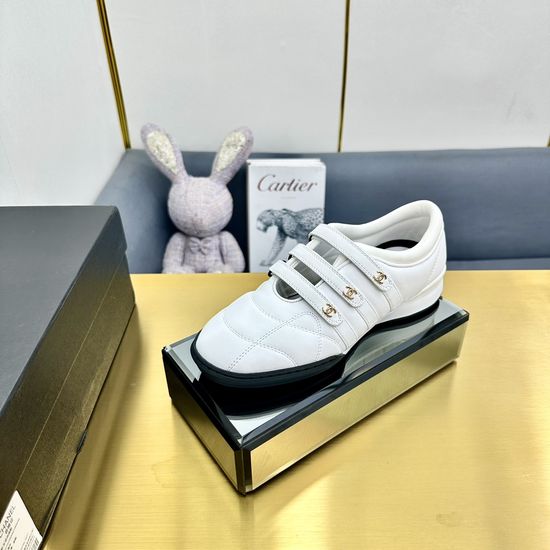 Chanel Quilted Leather Comfortable Versatile Fashion Sneakers