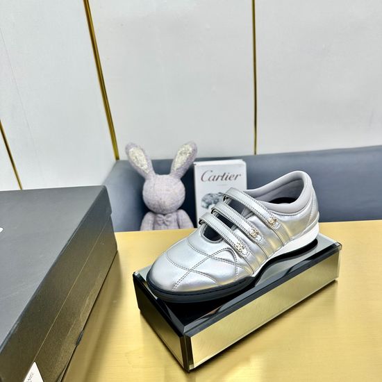 Chanel Quilted Leather Comfortable Versatile Fashion Sneakers