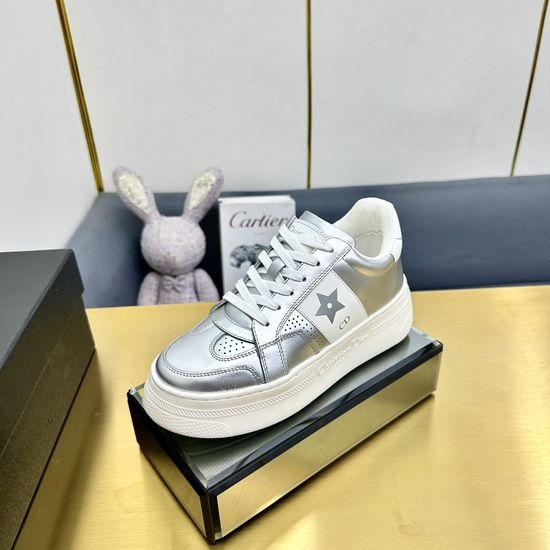 Christian Dior CD Breathable Mesh Leather Ultra Light Soft Sole Sneakers