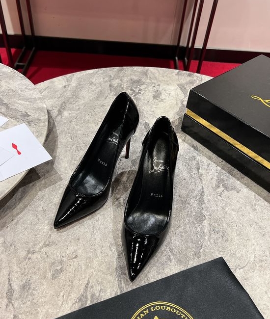 Christian Louboutine Patent Leather Buckle Pumps Comfortable Soft Upper