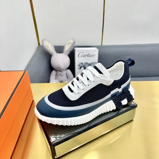 Hermes Premium Color Block Casual Athletic Sneakers