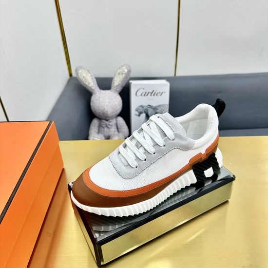Hermes Premium Color Block Casual Athletic Sneakers