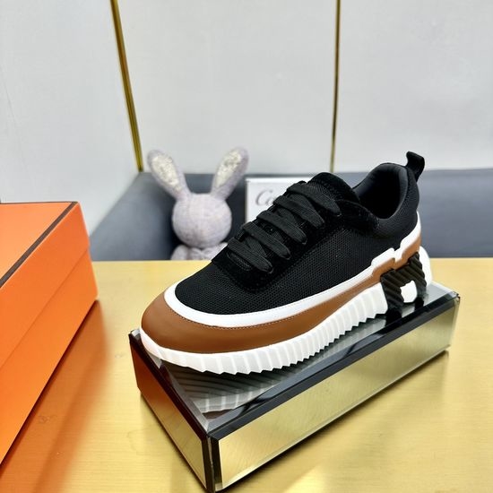 Hermes Premium Color Block Casual Athletic Sneakers