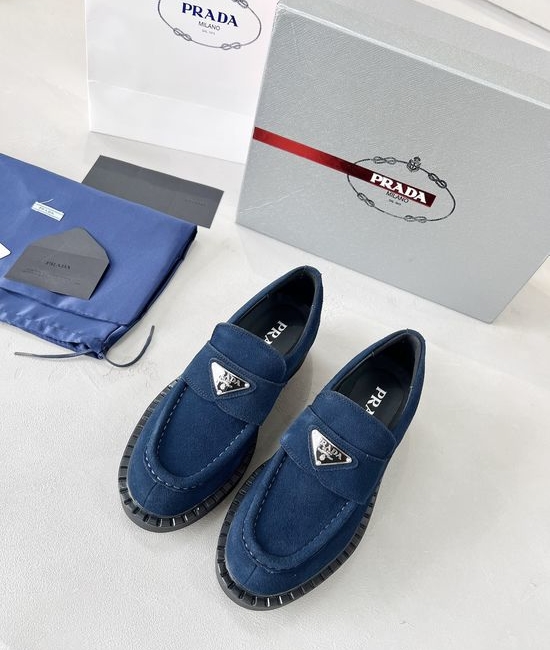 Prada Premium Suede Comfortable All Match Casual Shoes