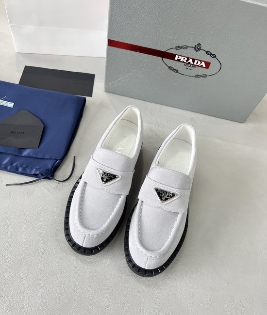 Prada Premium Suede Comfortable All Match Casual Shoes