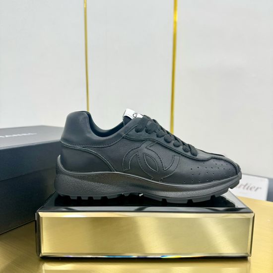 Chanel Eco Leather Casual Shoes Non-slip All Occasions
