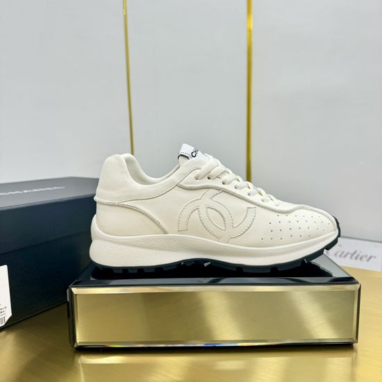 Chanel Eco Leather Casual Shoes Non-slip All Occasions