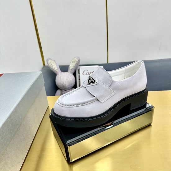 Prada Soft Suede Casual Shoes Comfortable Versatile Daily Footwear