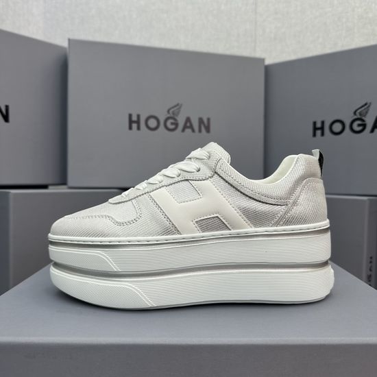Hogan Two Stripe Soft Cushioned Elevated Casual Sneakers