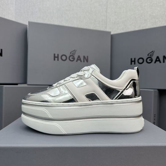 Hogan Two Stripe Soft Cushioned Elevated Casual Sneakers