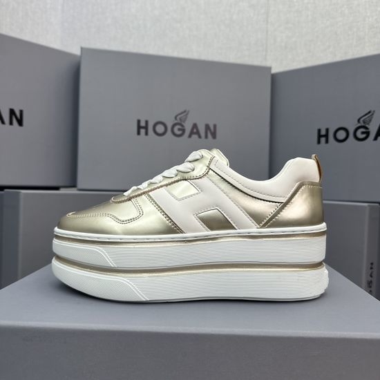 Hogan Two Stripe Soft Cushioned Elevated Casual Sneakers