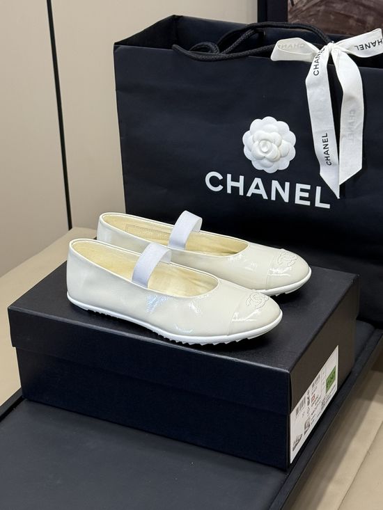 Chanel Soft Sheepskin Upper Round Toe Comfort Mary Jane Shoes