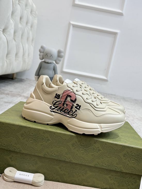 Gucci Premium Leather Casual Shoes Comfortable Versatile Fashion Footwear