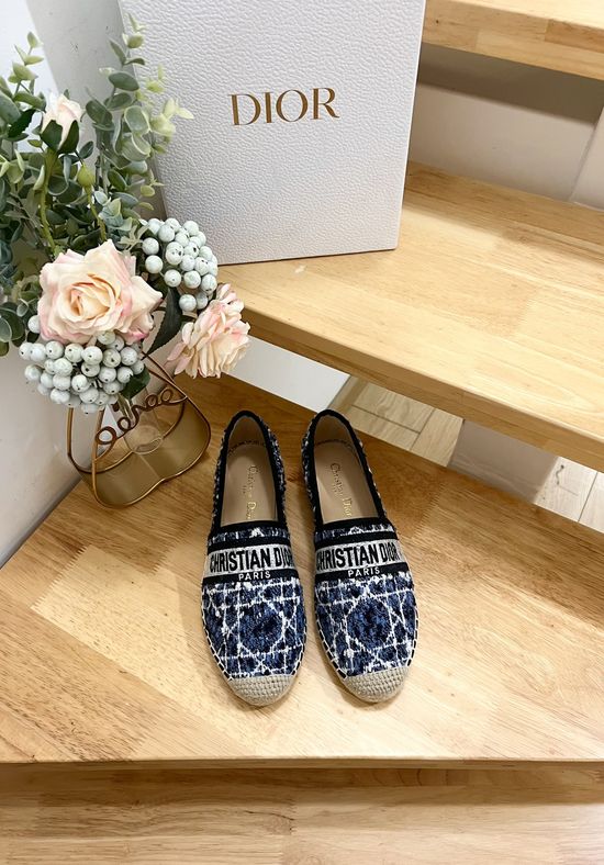 Christian Dior Embroidered Pattern Fisherman Shoes Comfortable Casual Footwear