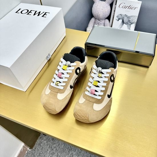 Loewe Retro Style Low Top Casual Training Sneakers