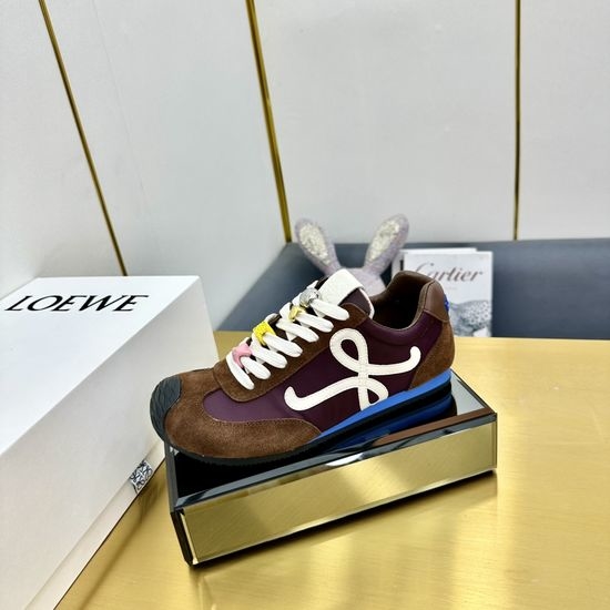 Loewe Retro Style Low Top Casual Training Sneakers