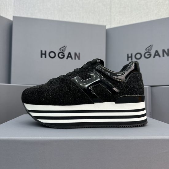 Hogan Fashionable Thick-Soled Leather Loafers for Daily