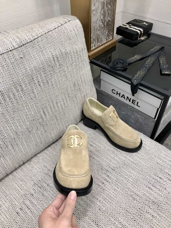 Chanel Genuine Leather Peep Toe High Heel Dress Shoes