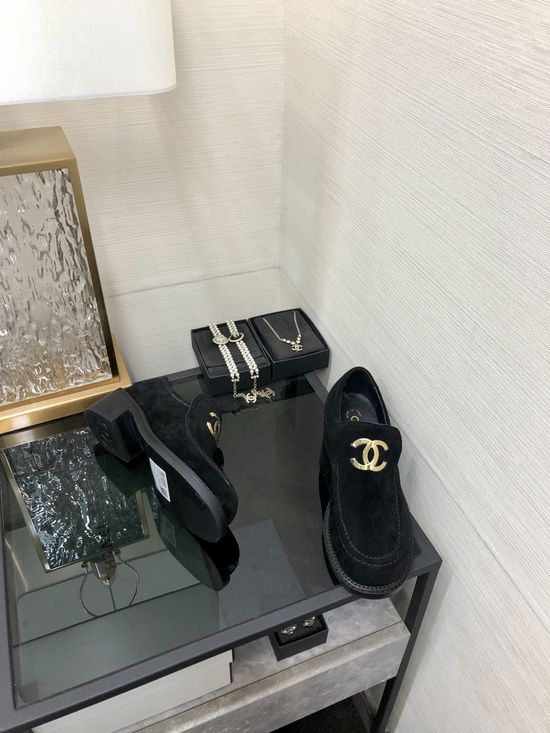 Chanel Genuine Leather Peep Toe High Heel Dress Shoes