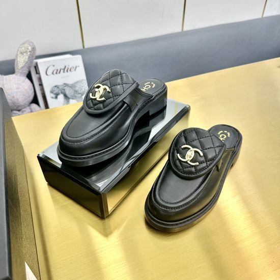 Chanel Premium Sheepskin Mules Comfortable Casual Daily Shoes