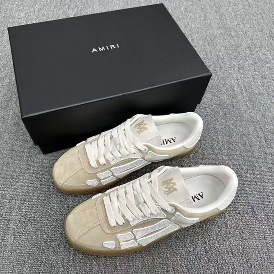 Amiri Premium Couple Low-top Casual Sneakers with Embossed Design