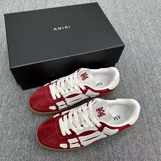 Amiri Premium Couple Low-top Casual Sneakers with Embossed Design