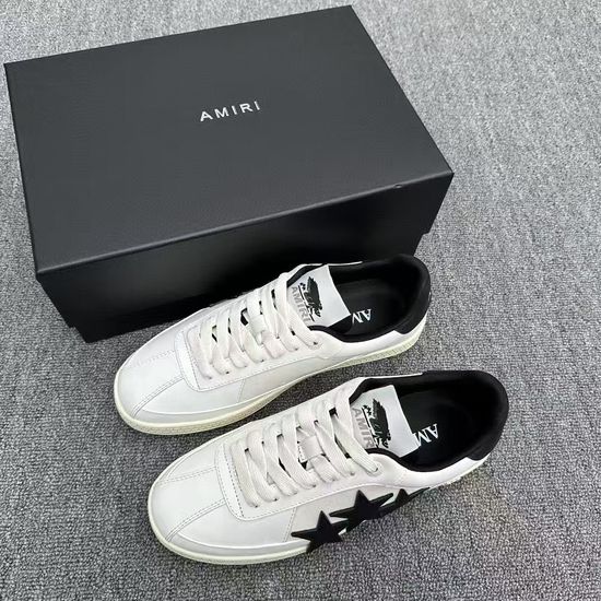 Amiri Embellished Star Training Shoes Premium Leather Casual Sneakers