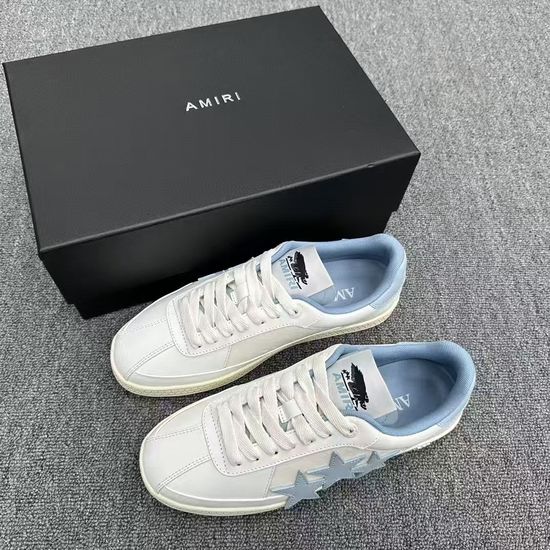 Amiri Embellished Star Training Shoes Premium Leather Casual Sneakers