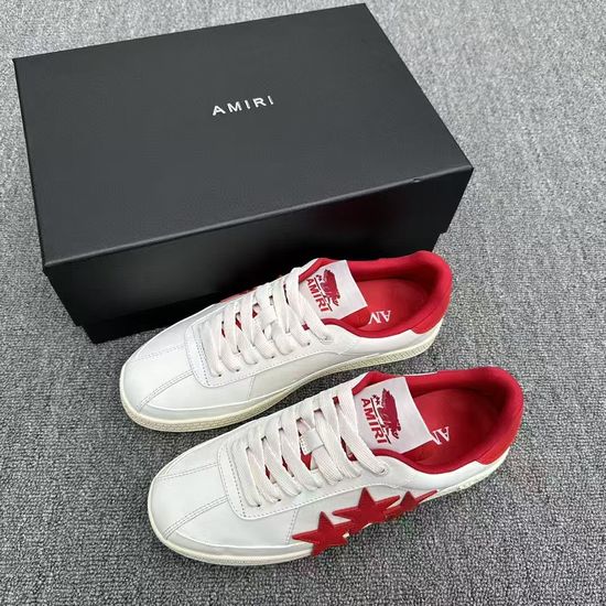 Amiri Embellished Star Training Shoes Premium Leather Casual Sneakers