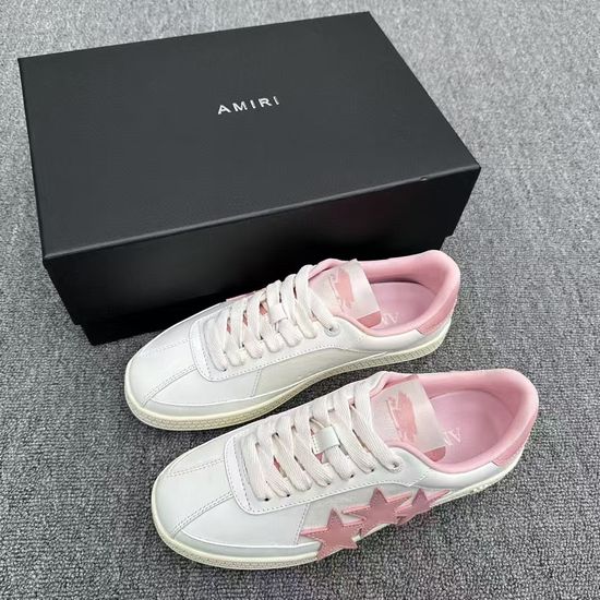 Amiri Embellished Star Training Shoes Premium Leather Casual Sneakers