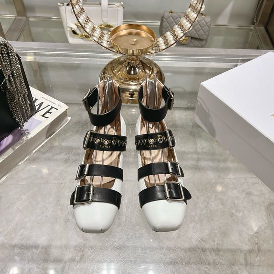Christian Dior Pearl Rivet Mary Jane Shoes With Soft Sheepskin Lining