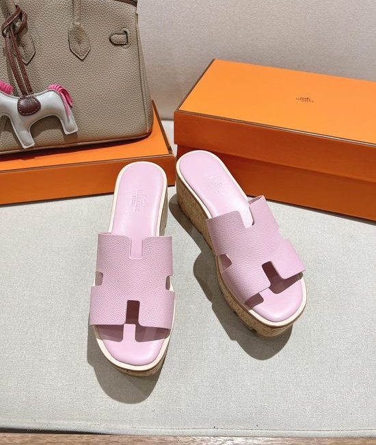 Hermes Classic Platform Sandals with Premium Leather Construction