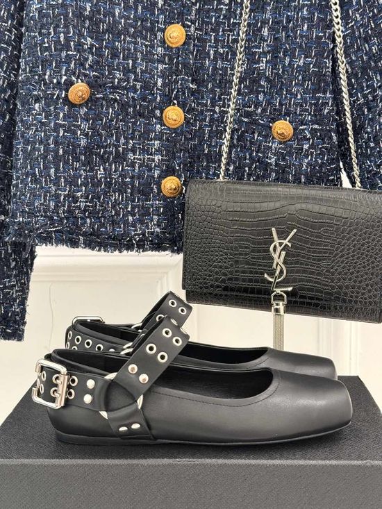 Alaia Vintage Mary Jane Shoes Premium Leather Daily Wear Footwear