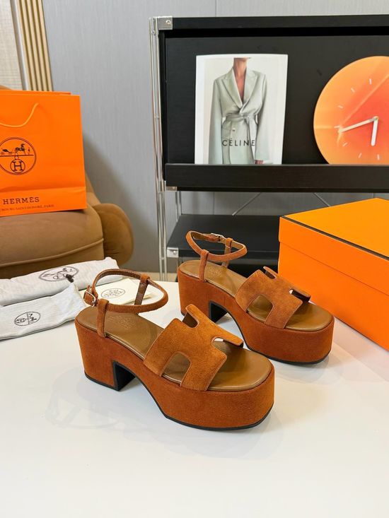 Hermes Wedge Heel Platform Comfortable Non-slip Casual Sandals