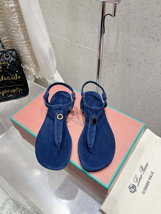 Loro Piana Soft Flat Thong Sandals Non-slip Casual Daily Wear Footwear