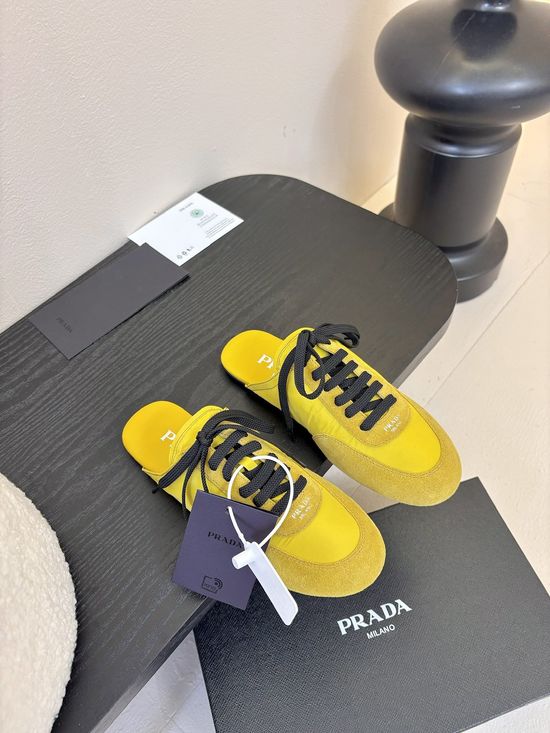 Prada Suede Slip On Casual Comfortable Walking Sneakers