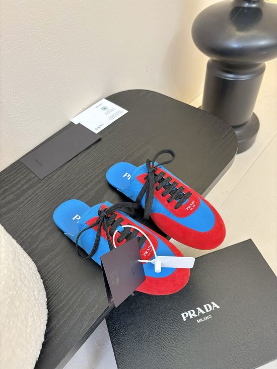 Prada Suede Slip On Casual Comfortable Walking Sneakers