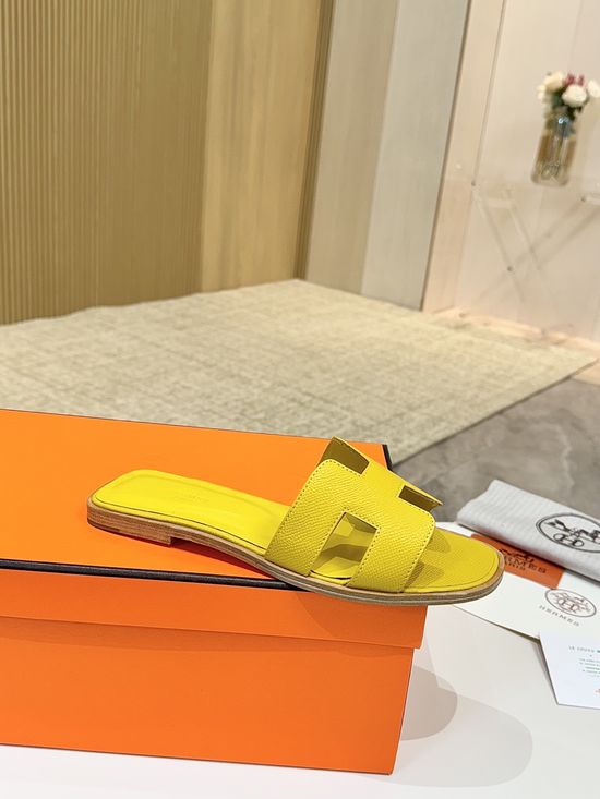 Hermes Classic Premium Leather Shoes with Genuine Leather Sole