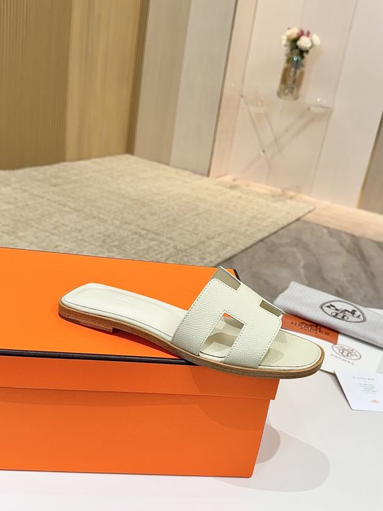 Hermes Classic Premium Leather Shoes with Genuine Leather Sole