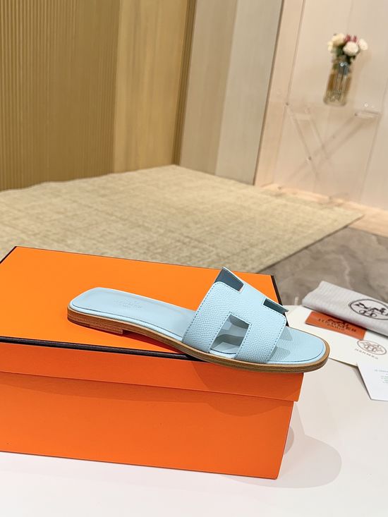 Hermes Classic Premium Leather Shoes with Genuine Leather Sole