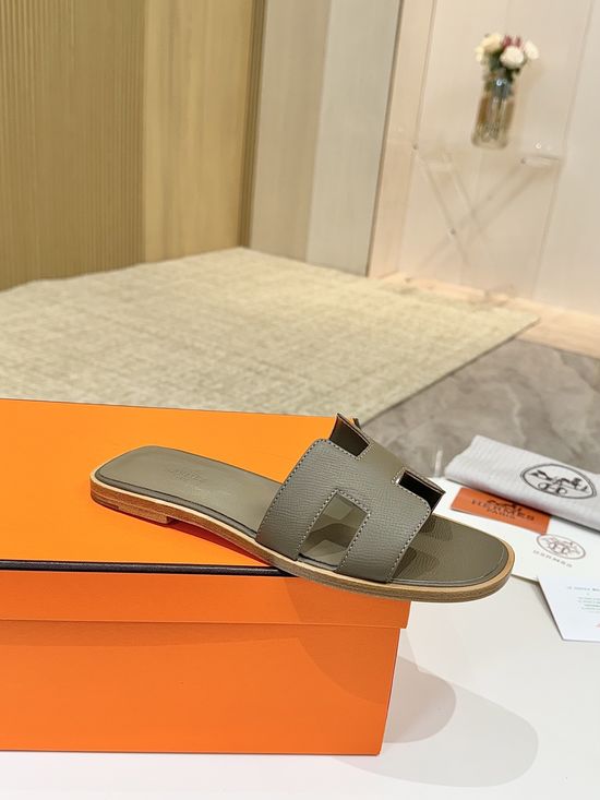 Hermes Classic Premium Leather Shoes with Genuine Leather Sole