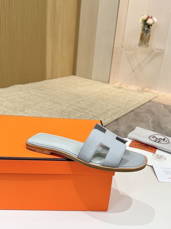 Hermes Classic Premium Leather Shoes with Genuine Leather Sole