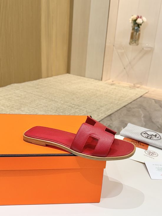 Hermes Classic Premium Leather Shoes with Genuine Leather Sole