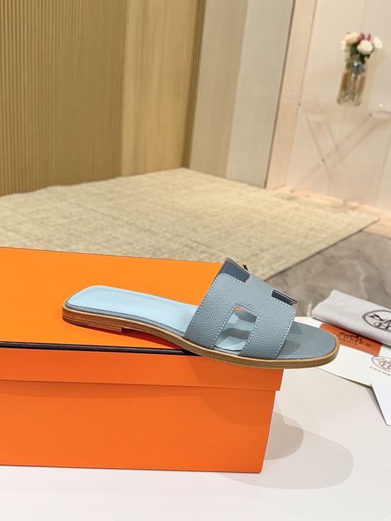 Hermes Classic Premium Leather Shoes with Genuine Leather Sole
